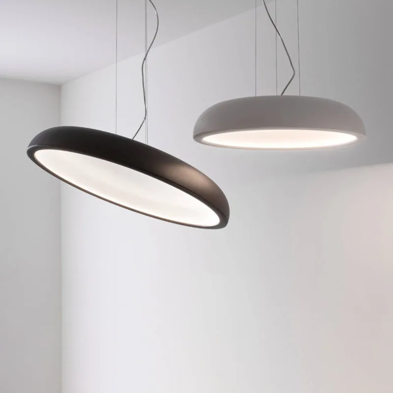 Reflexio LED hanglamp, Ø65cm, wit von Stilnovo in Wit gemonteerd (RAL 9003), opaalwit – Produktfoto