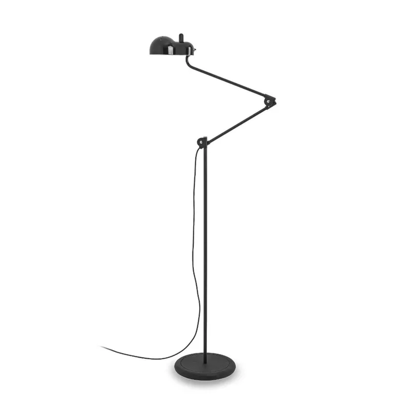 Topo LED vloerlamp, zwart von Stilnovo in Zwart, zwart gesatineerd – Produktfoto