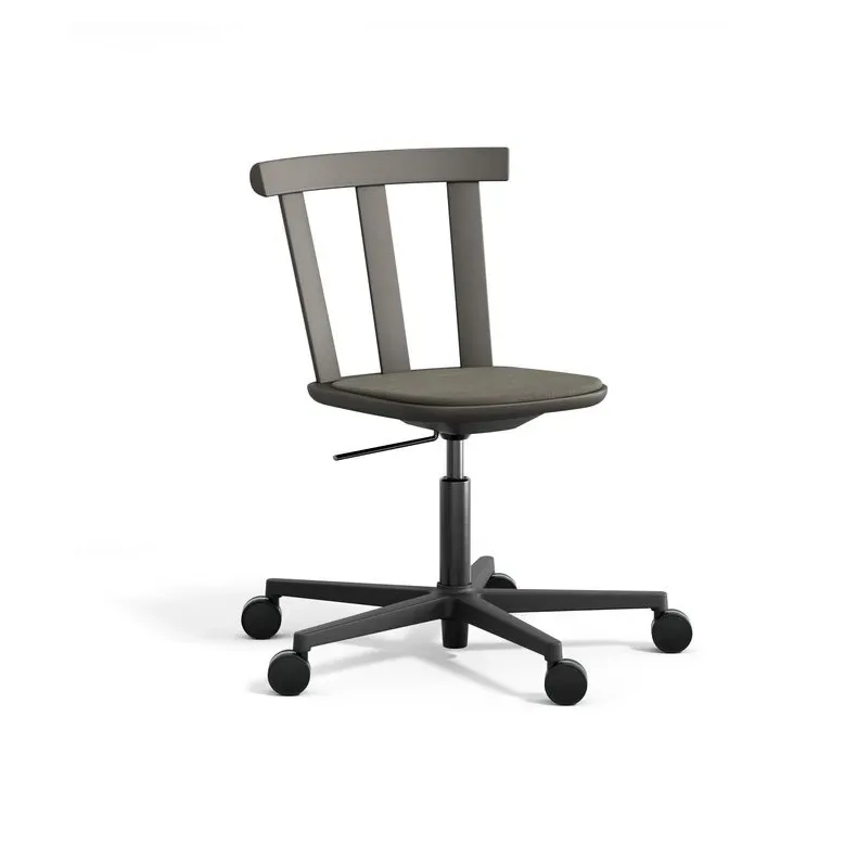 Alt Drehstuhl mit gepolstertem Sitz Birke Hallingdal 65-153 dark grey-Dunkel Grau 62 by Stolab – product photo