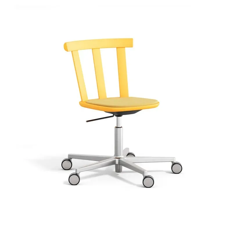 Alt Drehstuhl mit gepolstertem Sitz Birke Hallingdal 65-407 yellow-Gelb 80 van Stolab – productfoto