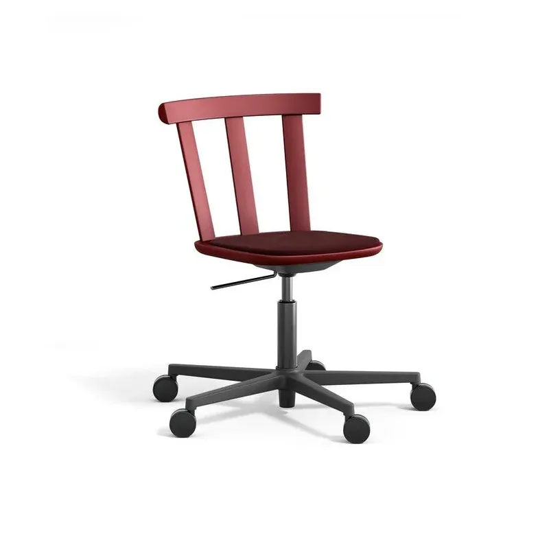 Alt Drehstuhl mit gepolstertem Sitz Birke Hallingdal 65-694 maroon-lingon 19 von Stolab – Produktfoto