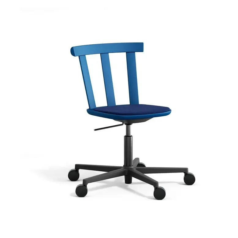 Alt Drehstuhl mit gepolstertem Sitz Birke Hallingdal 65-754 blue-Östersjöblau 28 von Stolab – Produktfoto