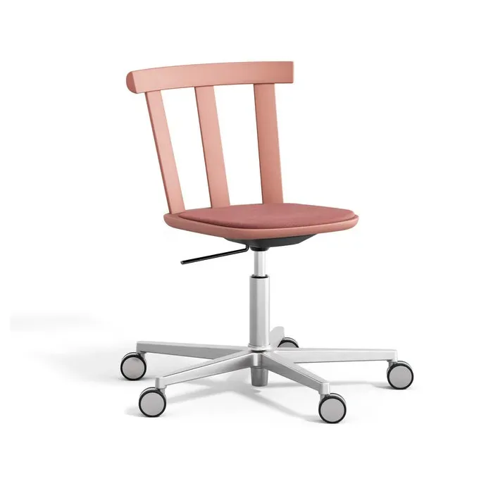 Alt Drehstuhl mit gepolstertem Sitz Birke Vidar 4, 633 pink-malva 27 by Stolab – product photo