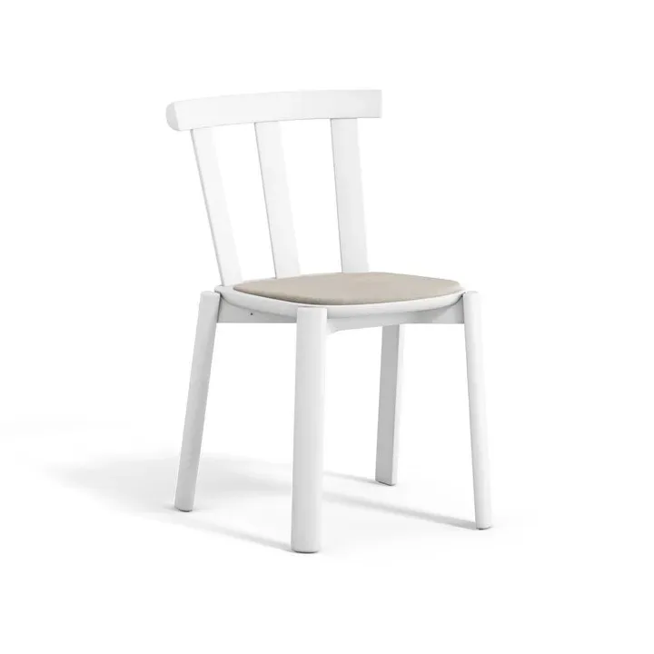 Alt Stuhl mit gepolstertem Sitz Birke Hallingdal 65-103 grey/beige-weiss 21 by Stolab – product photo