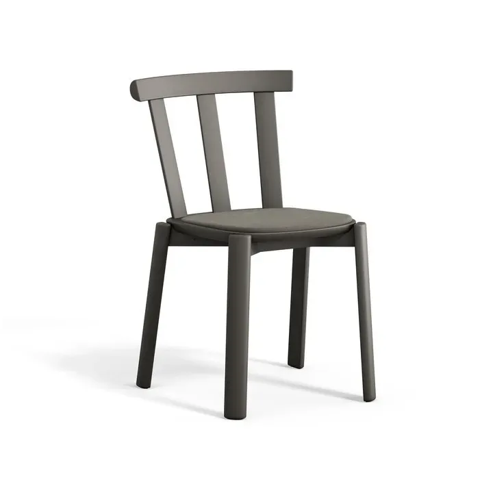 Alt Stuhl mit gepolstertem Sitz Birke Hallingdal 65-153 dark grey-Dunkel Grau 62 fra Stolab – produktbillede