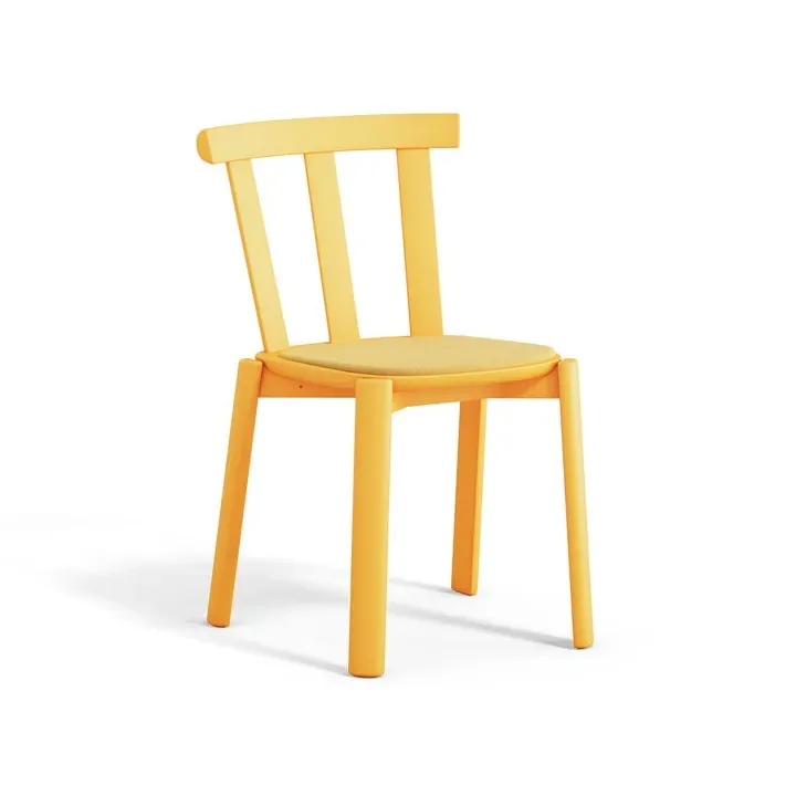 Alt Stuhl mit gepolstertem Sitz Birke Hallingdal 65-407 yellow-Gelb 80 fra Stolab – produktbillede