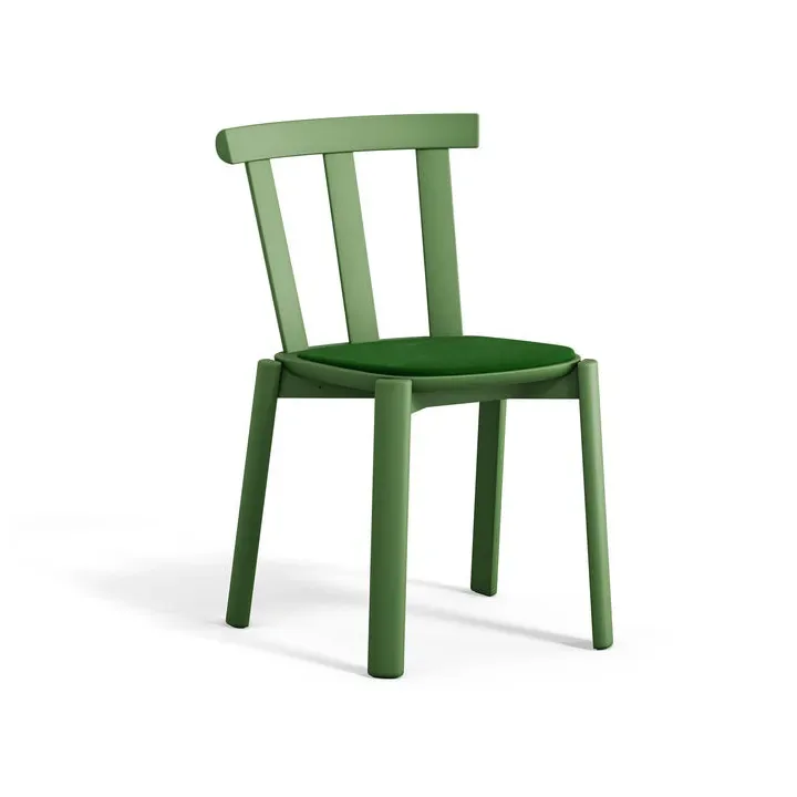 Alt Stuhl mit gepolstertem Sitz Birke Hallingdal 65-960 green-moosgrün 16 von Stolab – Produktfoto