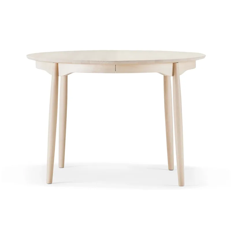 Carl Esstisch teilbar Ø115cm Birke hell mattlackiert by Stolab – product photo