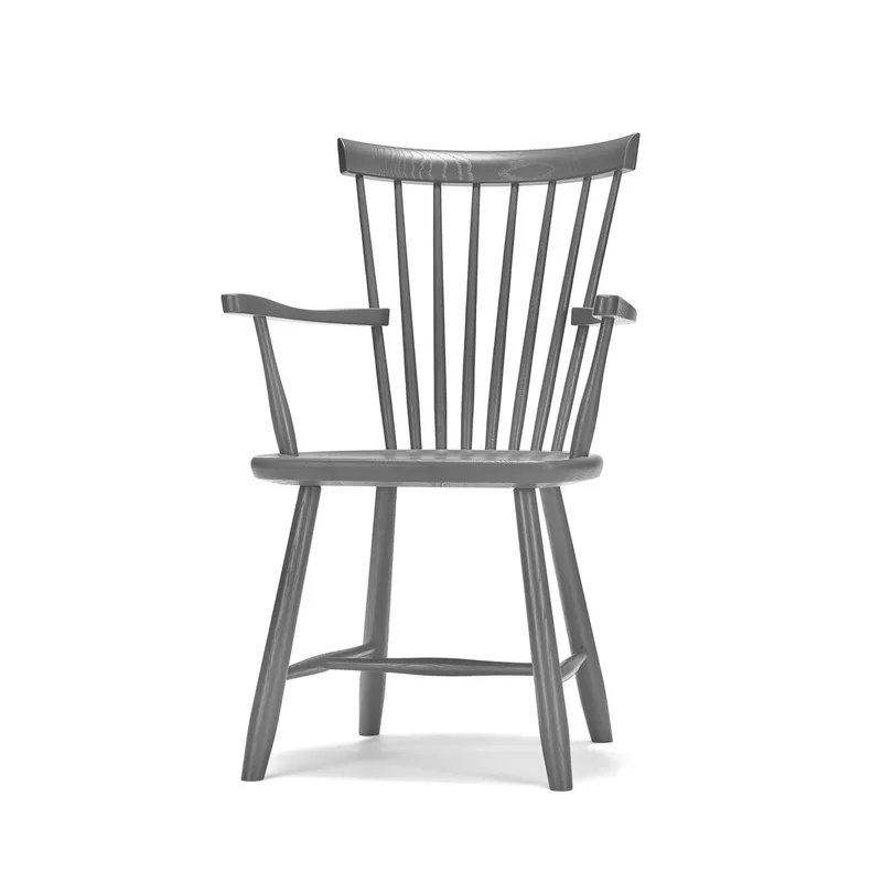 Lilla Åland Armlehnstuhl Dunkelgrau (Eiche) by Stolab – product photo