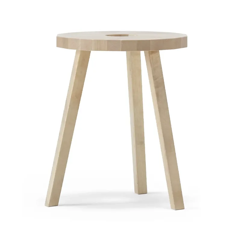 Lilla Åland Hocker Birke natürlich geölt von Stolab – Produktfoto