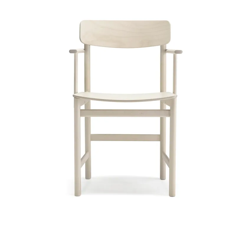Pal Armlehnstuhl Birke hell matt lackiert by Stolab – product photo