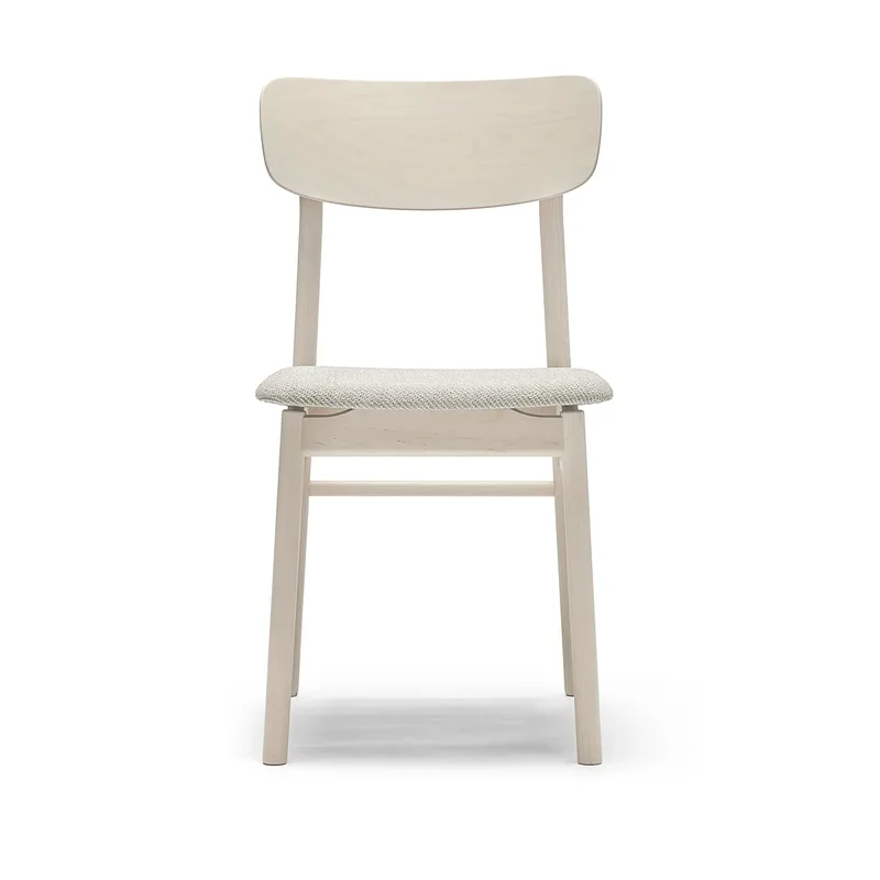 Prima Vista Stuhl Birke Kerze matt lackiert Stoff Atto Driftwood V3576/01 grau von Stolab – Produktfoto