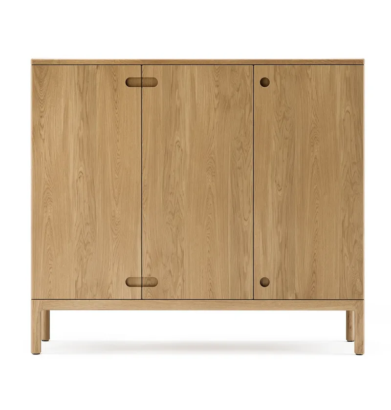 Prio hohes Sideboard Eiche natürlich geölt, Holztüre by Stolab – product photo