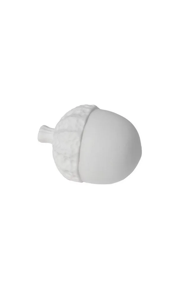 Dekofigur Eichel Keramik weiß Herbstdeko, Dekofigur aus Keramik by Storefactory – product photo 1 of 3