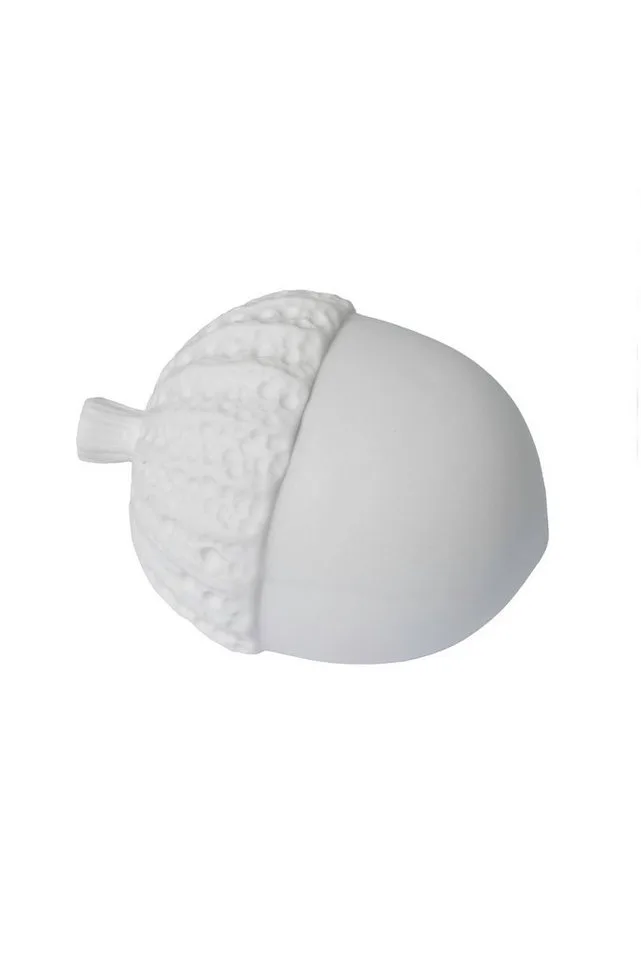 Dekofigur Eichel Keramik weiß Herbstdeko, Dekofigur aus Keramik by Storefactory – product photo 1 of 3
