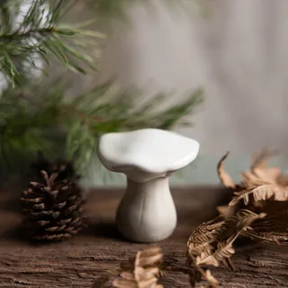 Dekoobjekt Pilz Skogsryd Herbstdeko in grau weiß by Storefactory – product photo 1 of 4
