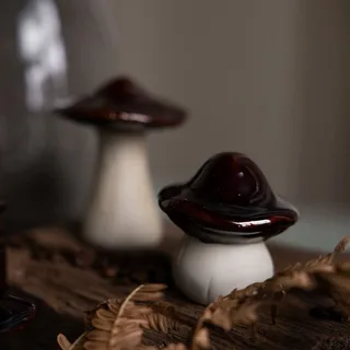 Dekoobjekt Pilz Skogstorp Herbstdeko in braun von Storefactory – Produktfoto 2 von 4