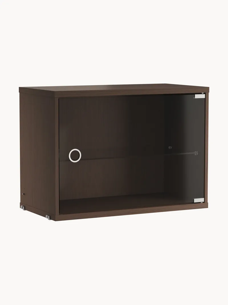 Vitrinen-Schrankelement String System mit Schwenktür, B 58 x T 30 cm von String Furniture – Produktfoto