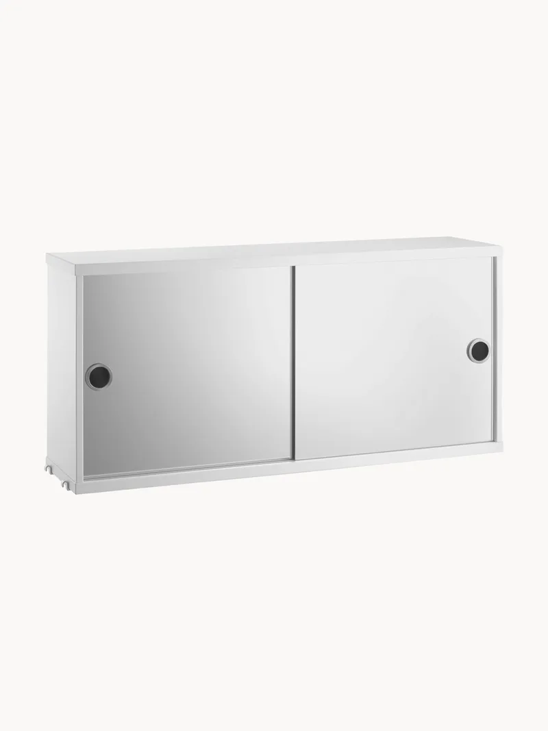 Kast String System met 2 spiegeldeuren, B 78 x D 20 cm van String Furniture – productfoto