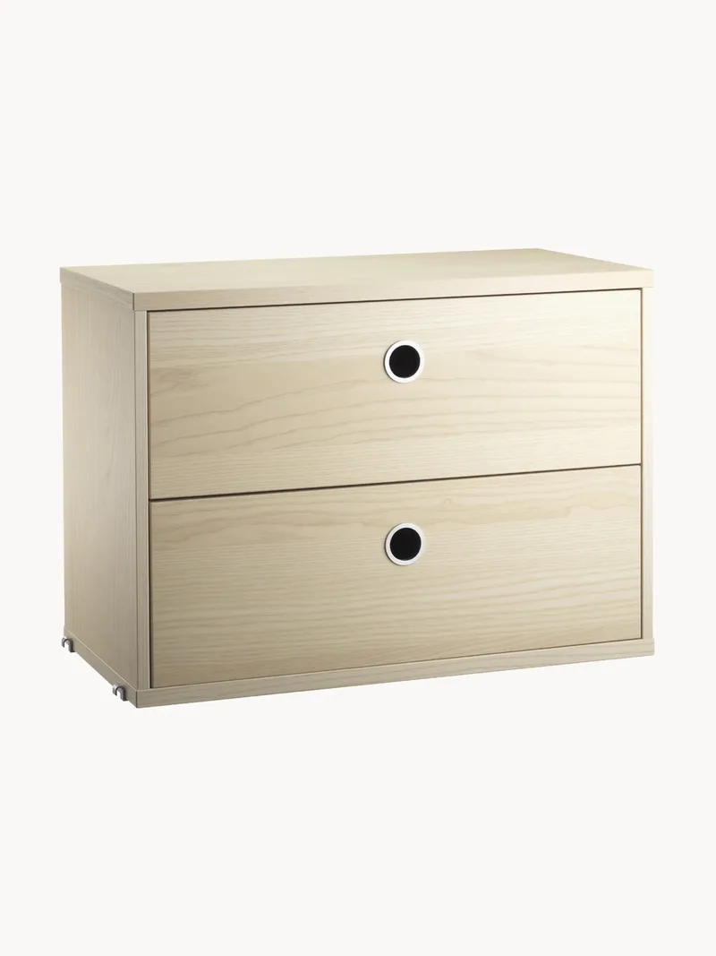 Kast String System met lades, B 58 x D 30 cm von String Furniture – Produktfoto