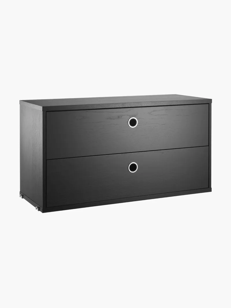 Kast String System met lades, B 78 x D 30 cm von String Furniture – Produktfoto