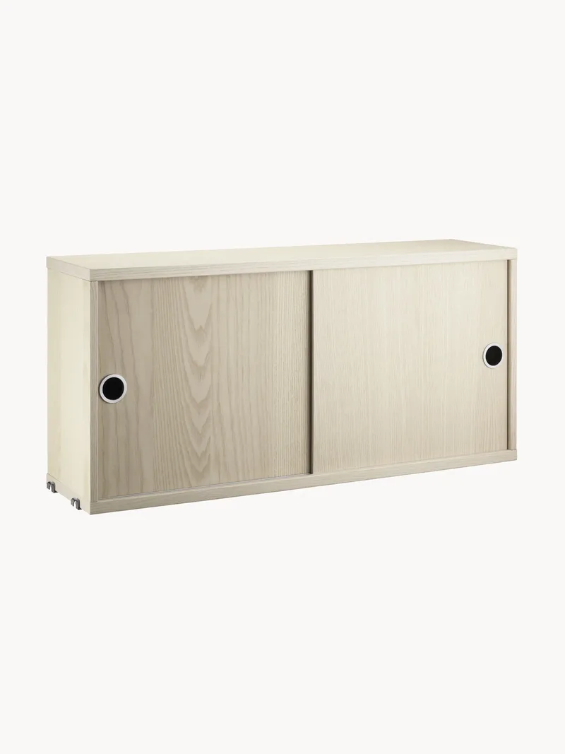 Schrankelement String System mit Schiebetüren, B 78 x T 20 cm von String Furniture – Produktfoto