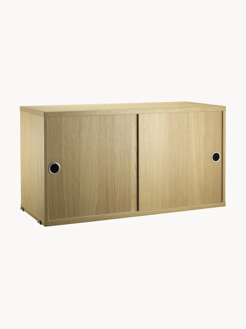 Schrankelement String System mit Schiebetüren, B 78 x T 30 cm von String Furniture – Produktfoto