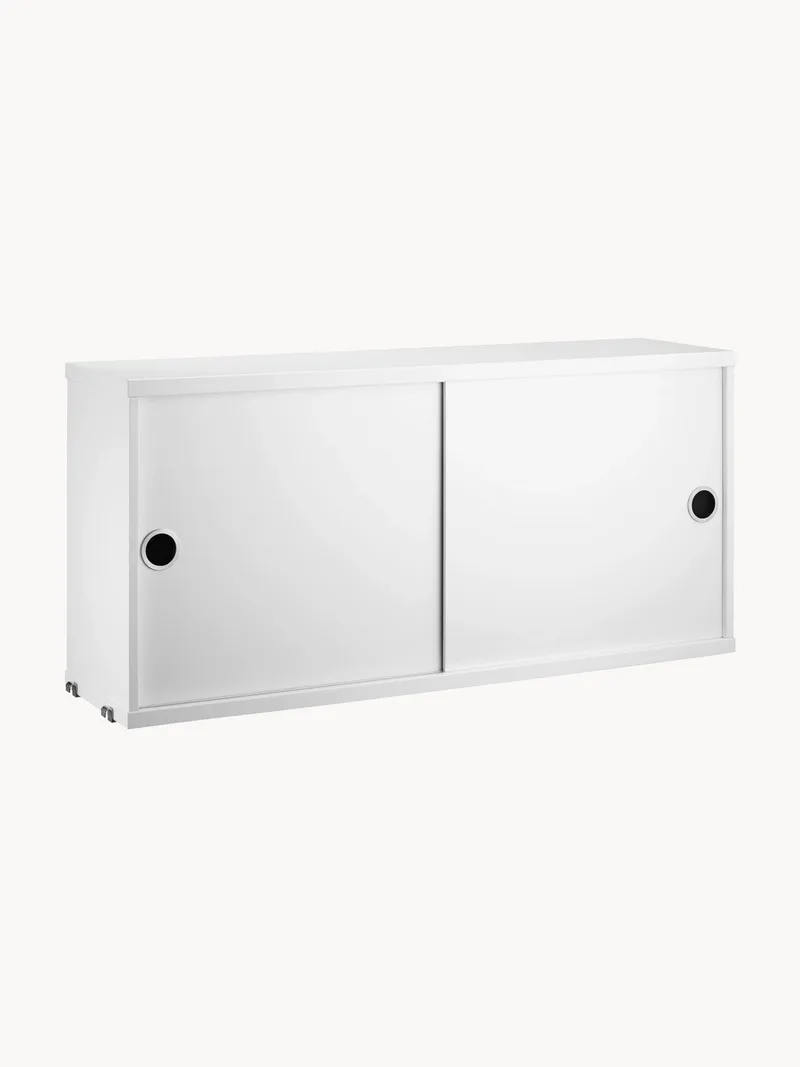 Kast String System met schuifdeuren, B 78 x D 20 cm by String Furniture – product photo