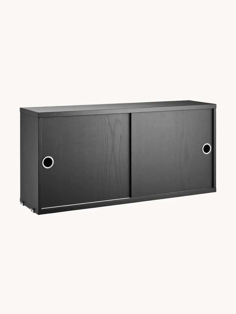 Kast String System met schuifdeuren, B 78 x D 20 cm by String Furniture – product photo