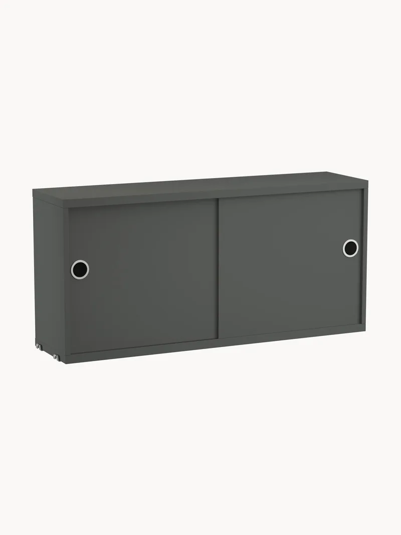 Kast String System met schuifdeuren, B 78 x D 20 cm från String Furniture – produktbild