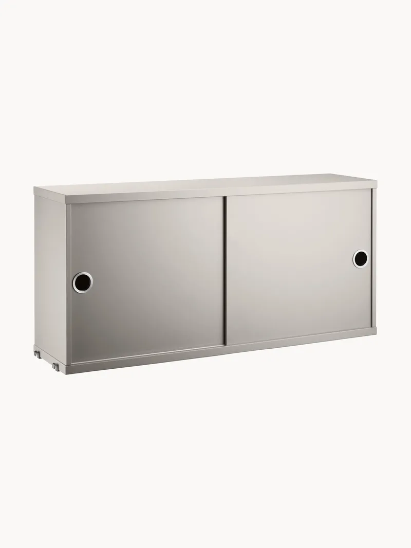 Schrankelement String System mit Schiebetüren, B 78 x T 20 cm von String Furniture – Produktfoto
