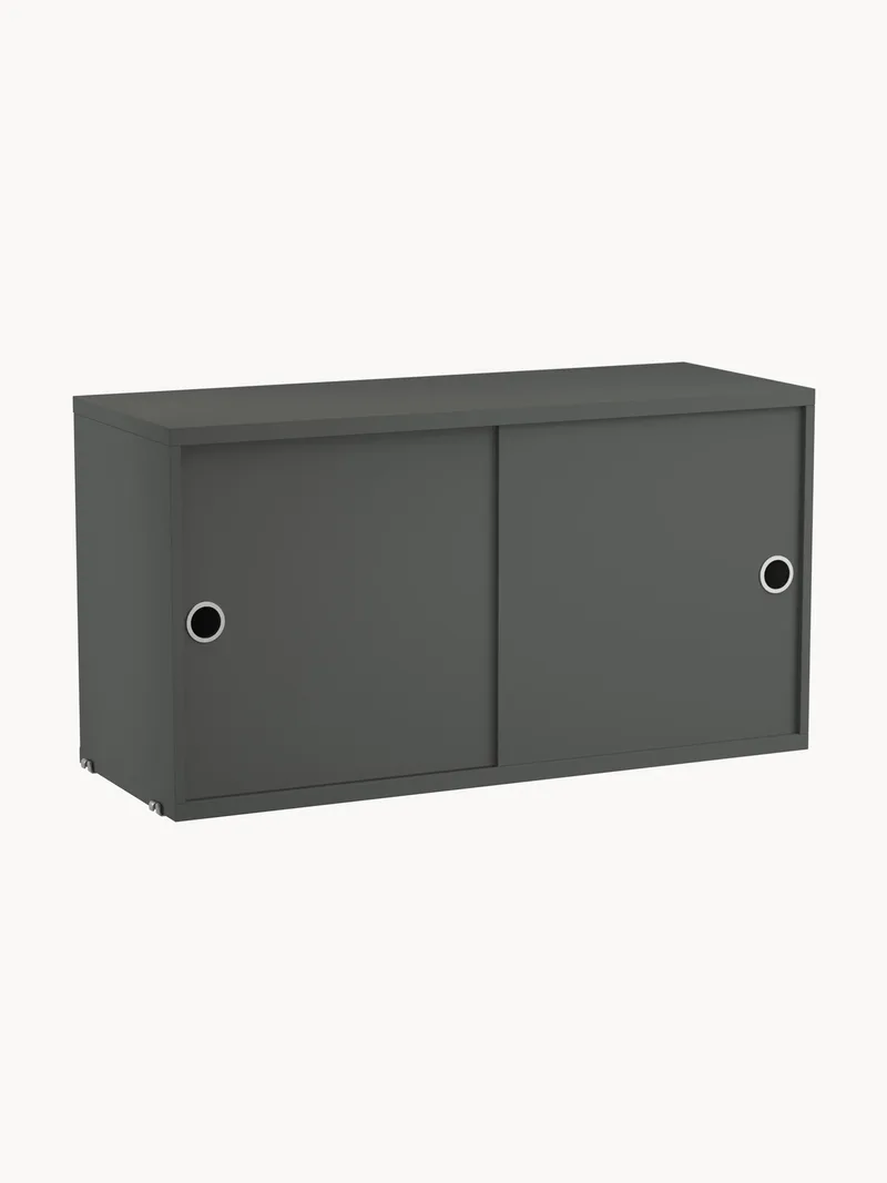 Kast String System met schuifdeuren, B 78 x D 30 cm by String Furniture – product photo