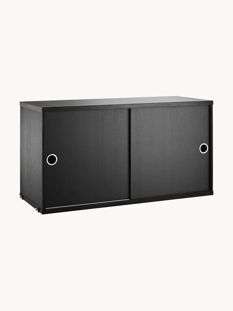 Schrankelement String System mit Schiebetüren, B 78 x T 30 cm von String Furniture – Produktfoto