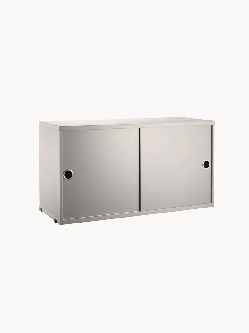Schrankelement String System mit Schiebetüren, B 78 x T 30 cm von String Furniture – Produktfoto
