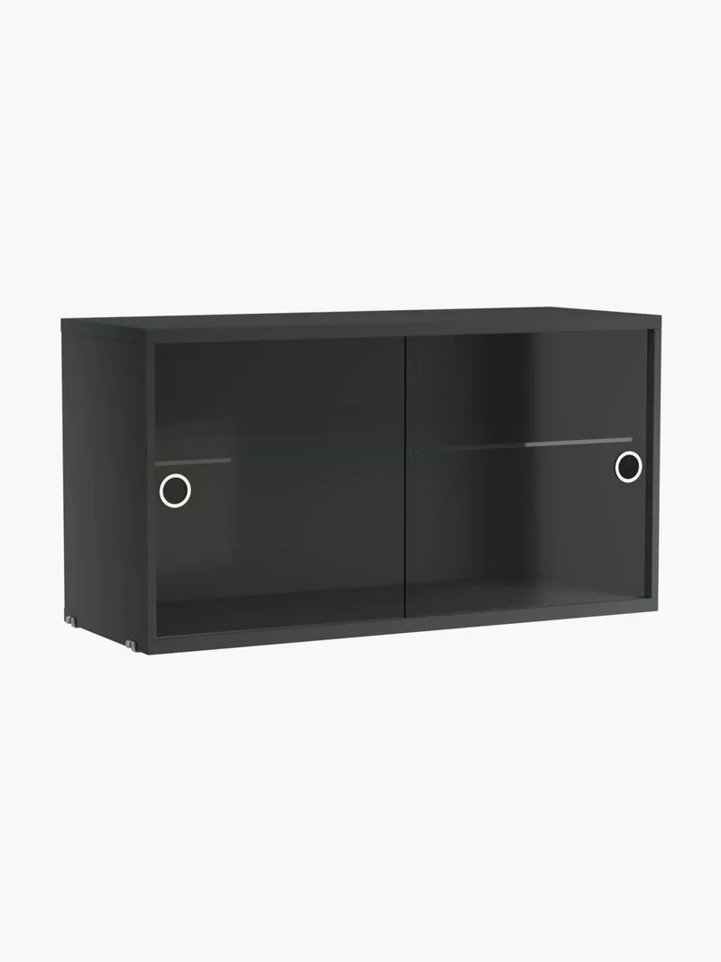 Vitrinekast String System met draaideuren van glas, B 78 x D 30 cm by String Furniture – product photo