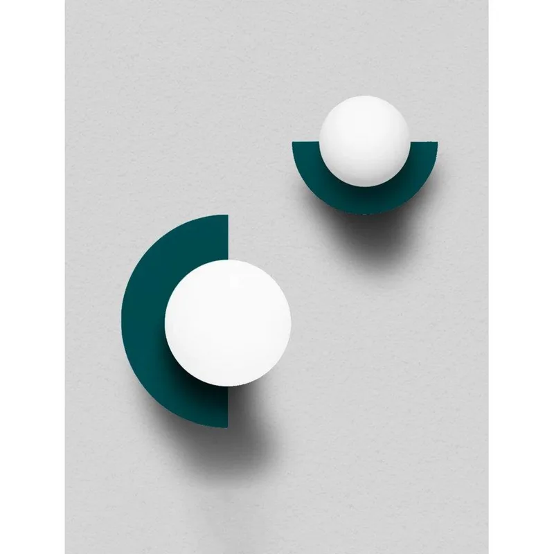 Candy Big Circle 180 L Wandleuchte, grün von Swedish Ninja – Produktfoto