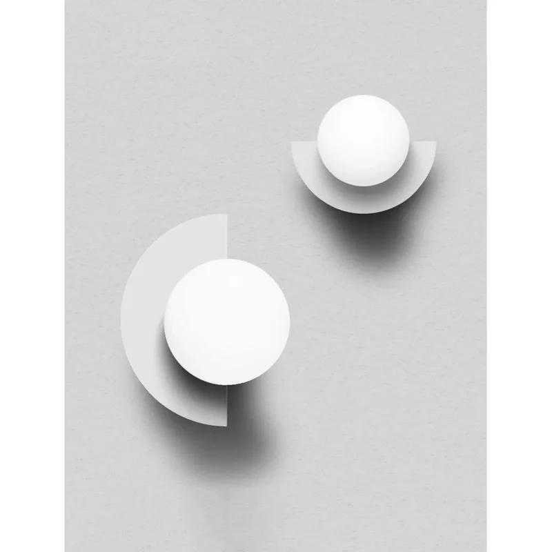Candy Big Circle 180 L Wandleuchte, weiß von Swedish Ninja – Produktfoto