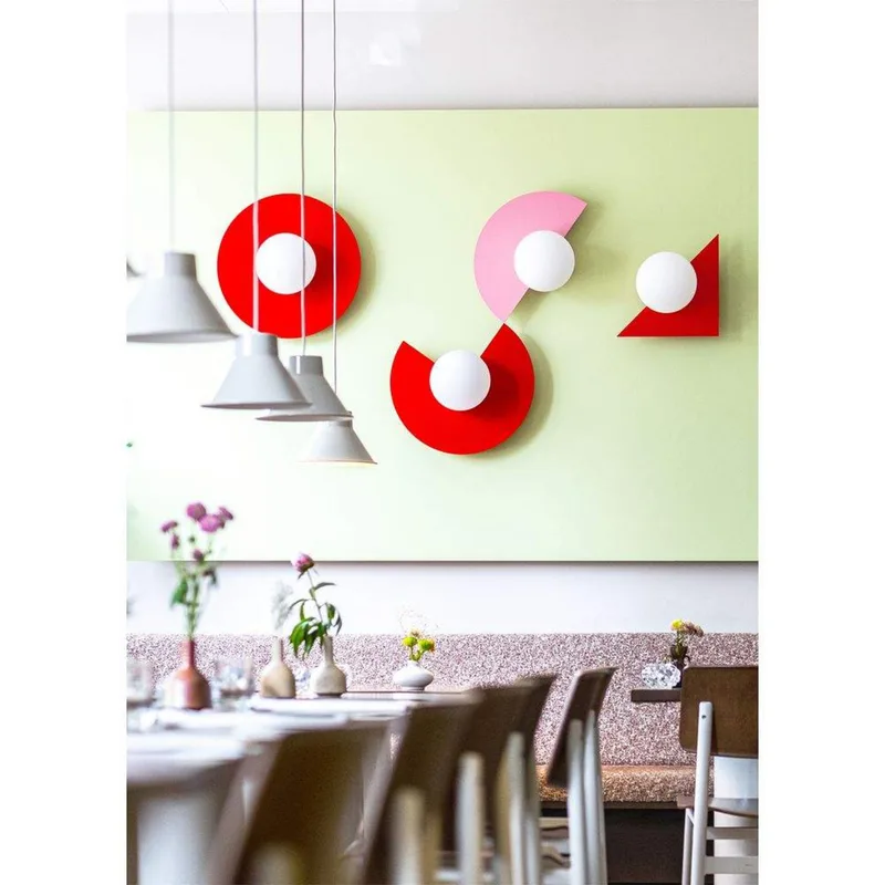 Candy Big Circle 180 S wandlamp, roze fra Swedish Ninja – produktbillede