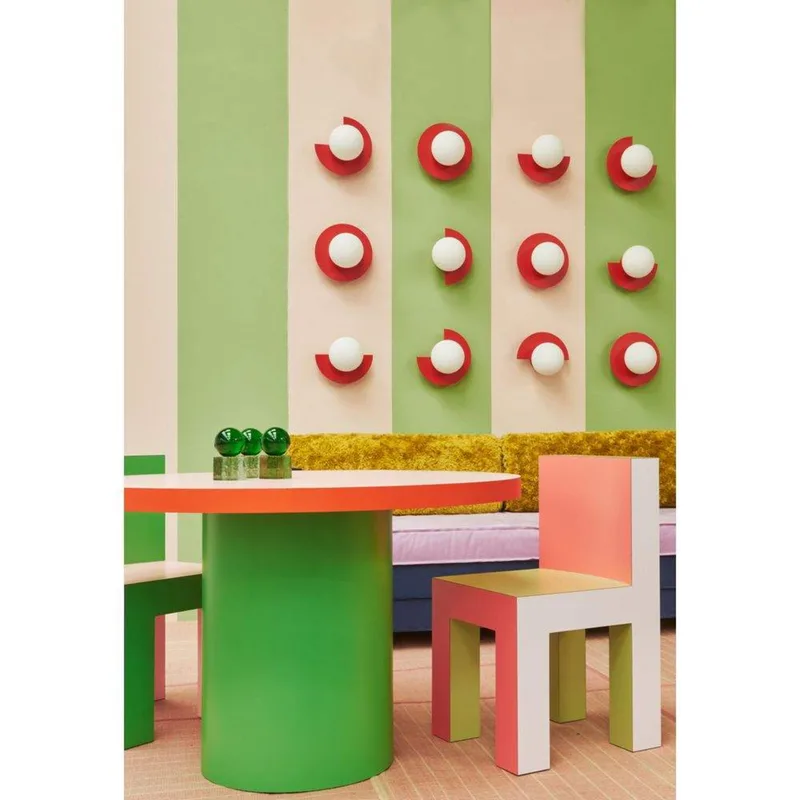Candy Big Circle 270 L wandlamp, rood de Swedish Ninja – photo du produit