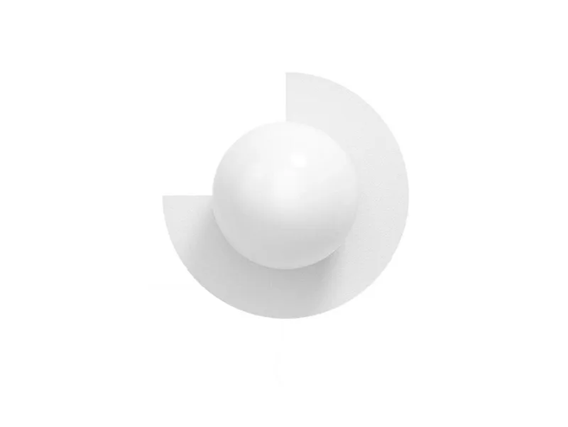 Candy Big Circle 270 L wandlamp, wit van Swedish Ninja – productfoto