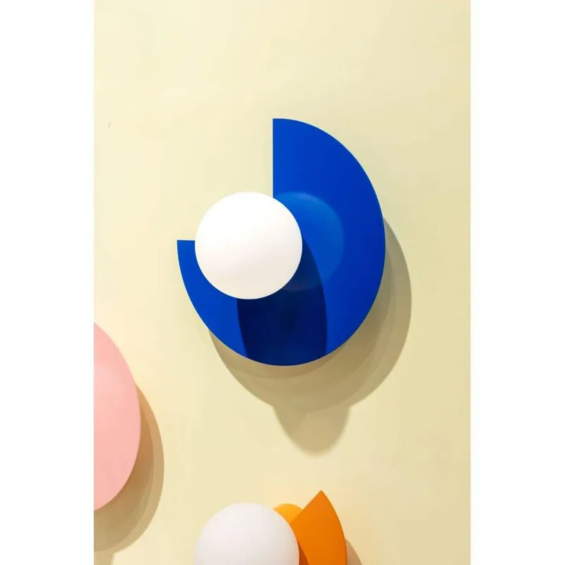 Candy Big Circle 270 S wandlamp, blauw by Swedish Ninja – product photo