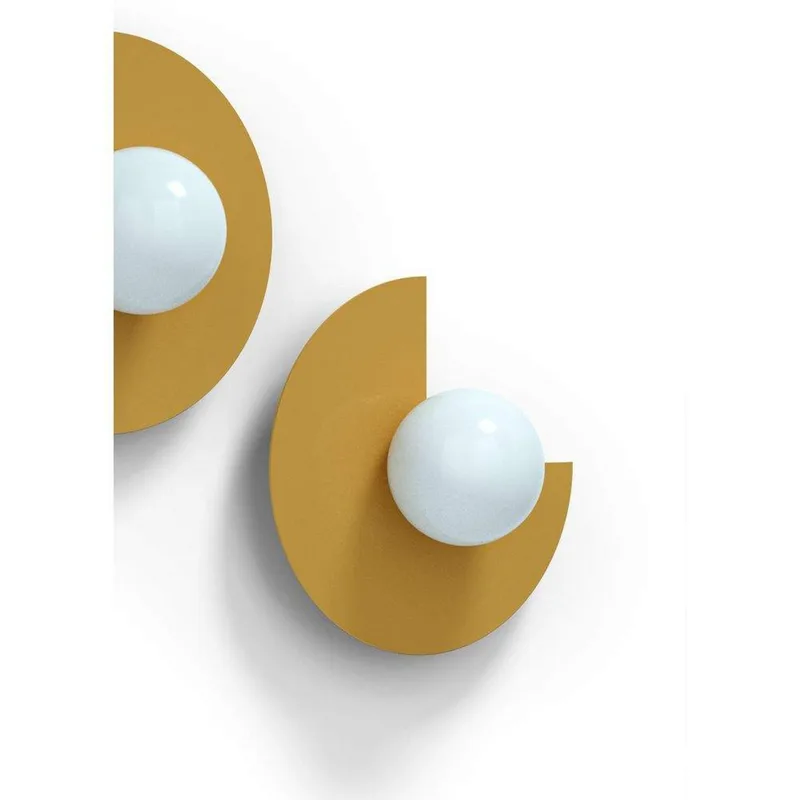 Candy Big Circle 270 S wandlamp, geel by Swedish Ninja – product photo