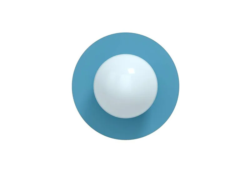 Candy Big Circle 360 L wandlamp, blauw by Swedish Ninja – product photo