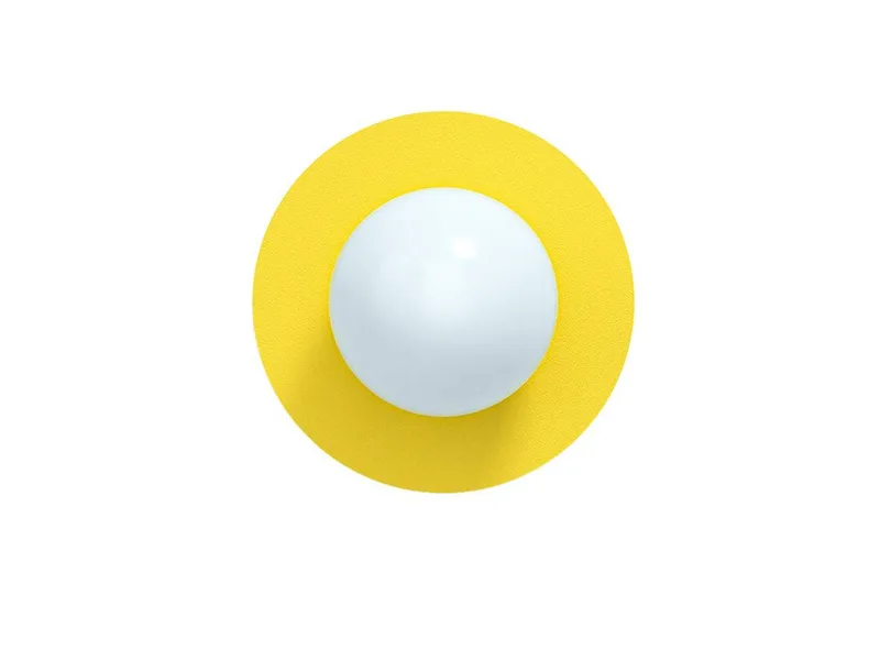 Candy Big Circle 360 L wandlamp, geel by Swedish Ninja – product photo