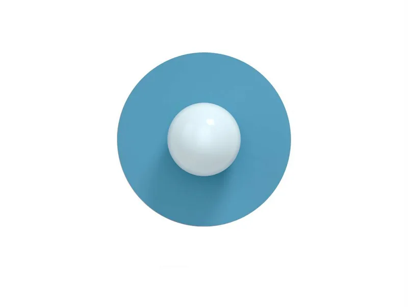 Candy Big Circle 360 S wandlamp, blauw by Swedish Ninja – product photo