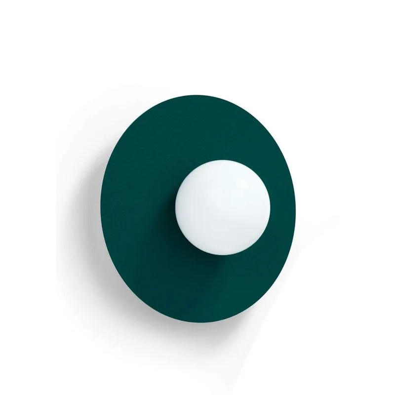 Candy Big Circle 360 S wandlamp, groen van Swedish Ninja – productfoto