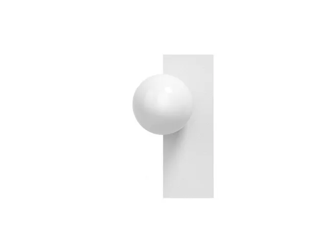 Candy Big Rectangle S wandlamp, wit