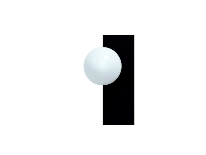 Candy Big Rectangle S wandlamp, zwart by Swedish Ninja – product photo