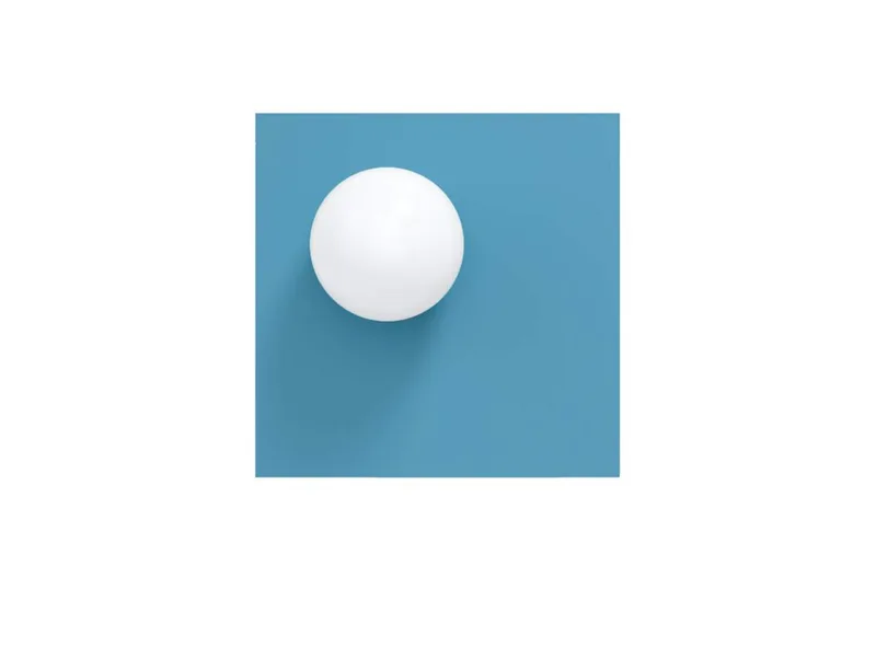 Candy Big Square S wand-/plafondlamp, blauw by Swedish Ninja – product photo