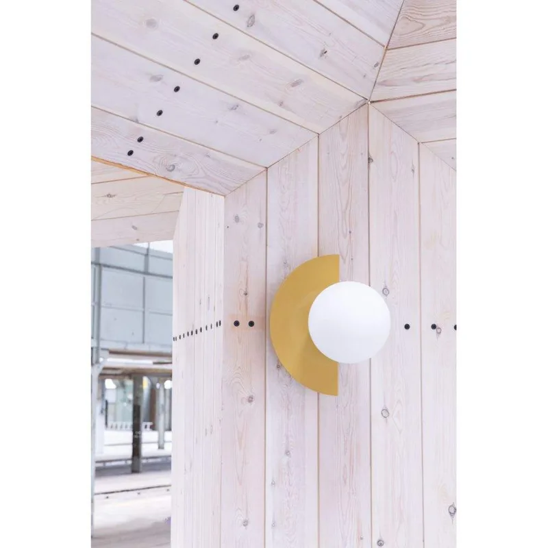 Candy Little Circle 180 S wandlamp, geel by Swedish Ninja – product photo